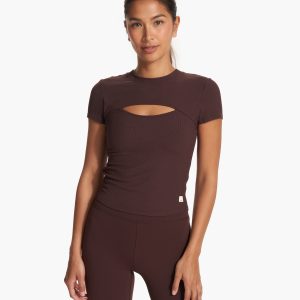 Cove Cut Out Tee | Mahogany