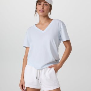 Sutton V-Neck | Light Mist