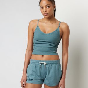 Rib Ruched Tank | Iron