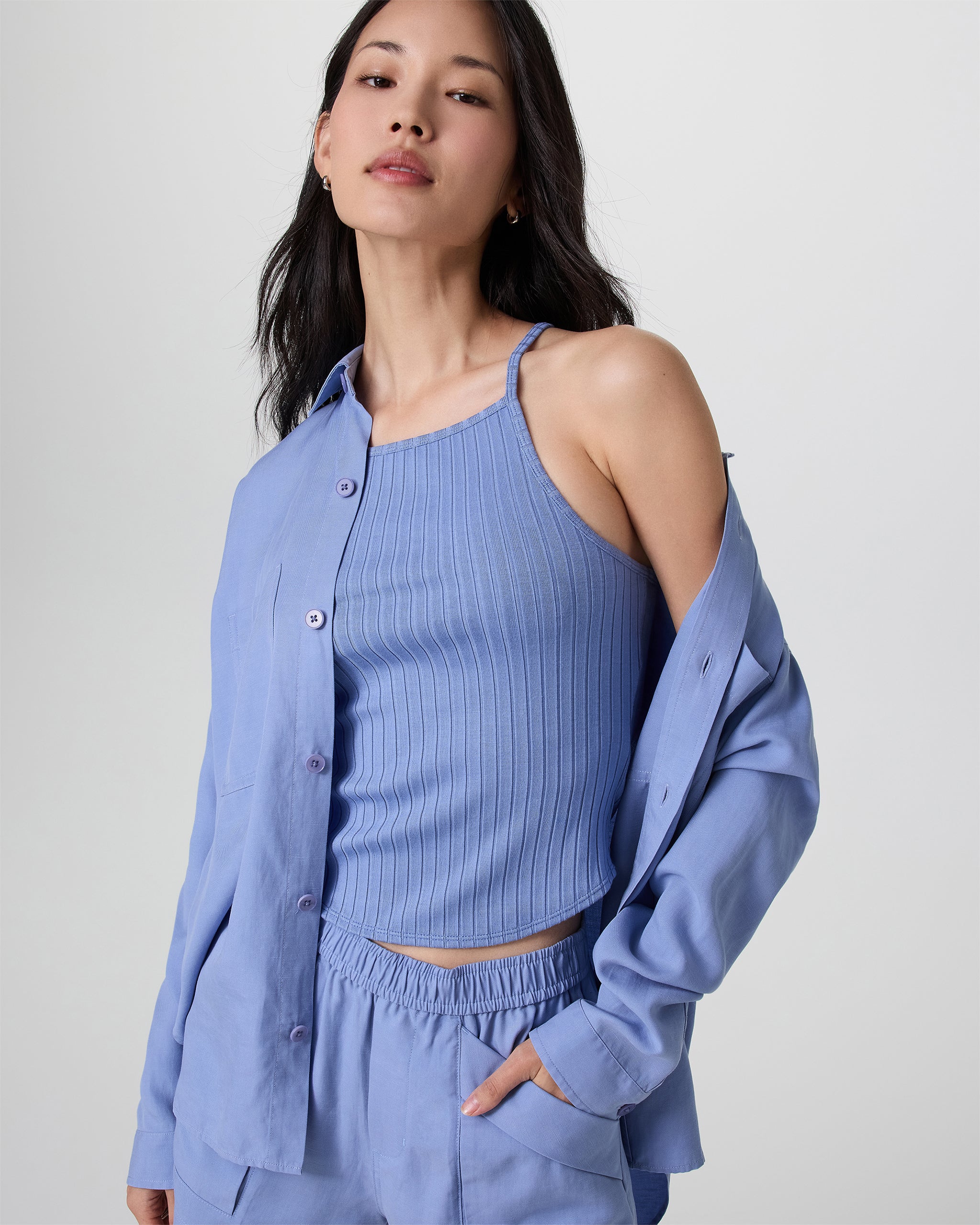 Trestles Twill Button Up | Bluebell - Image 2