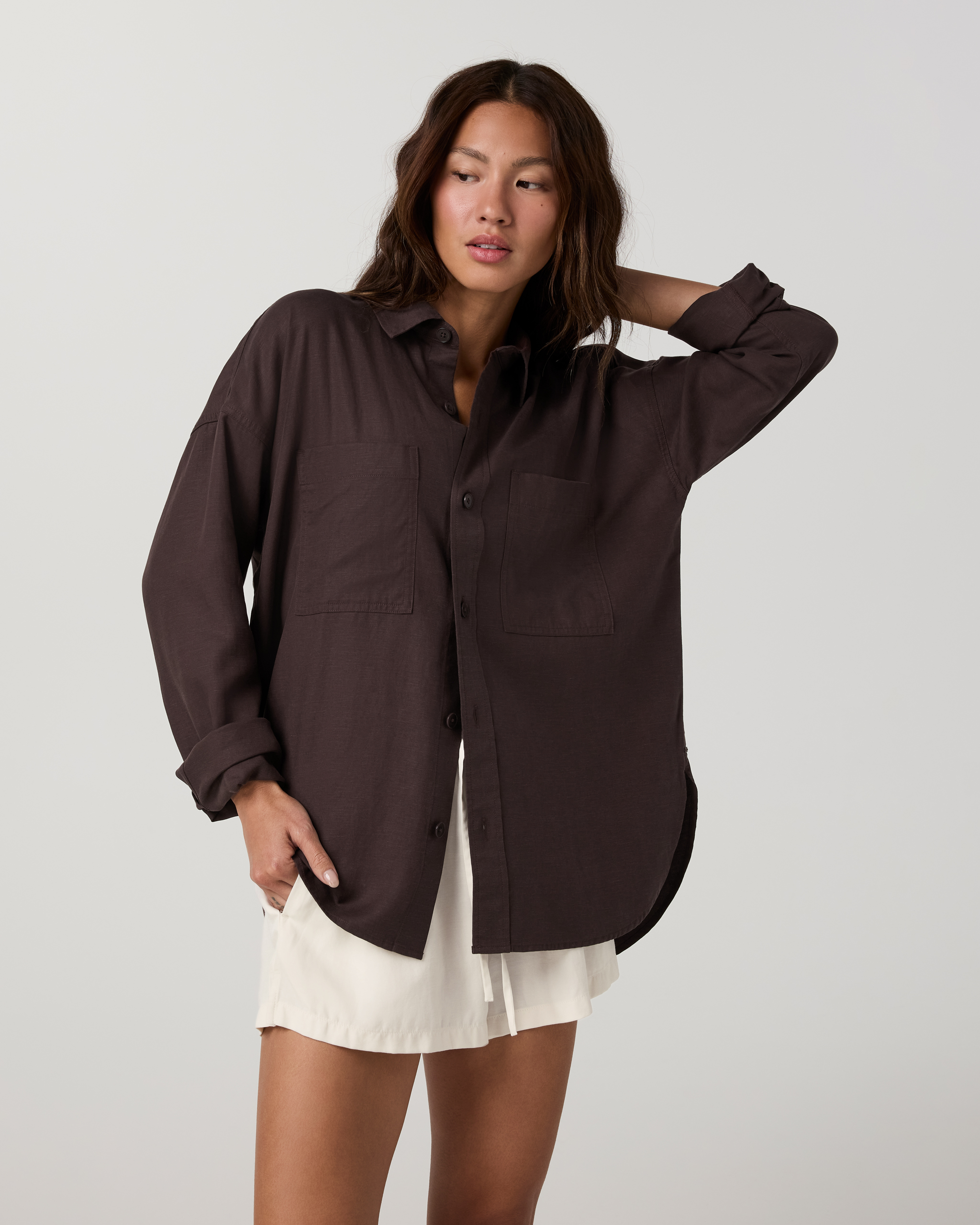 Trestles Twill Button Up | French Roast - Image 5
