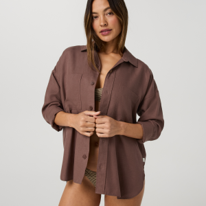 Trestles Twill Button Up | Sable