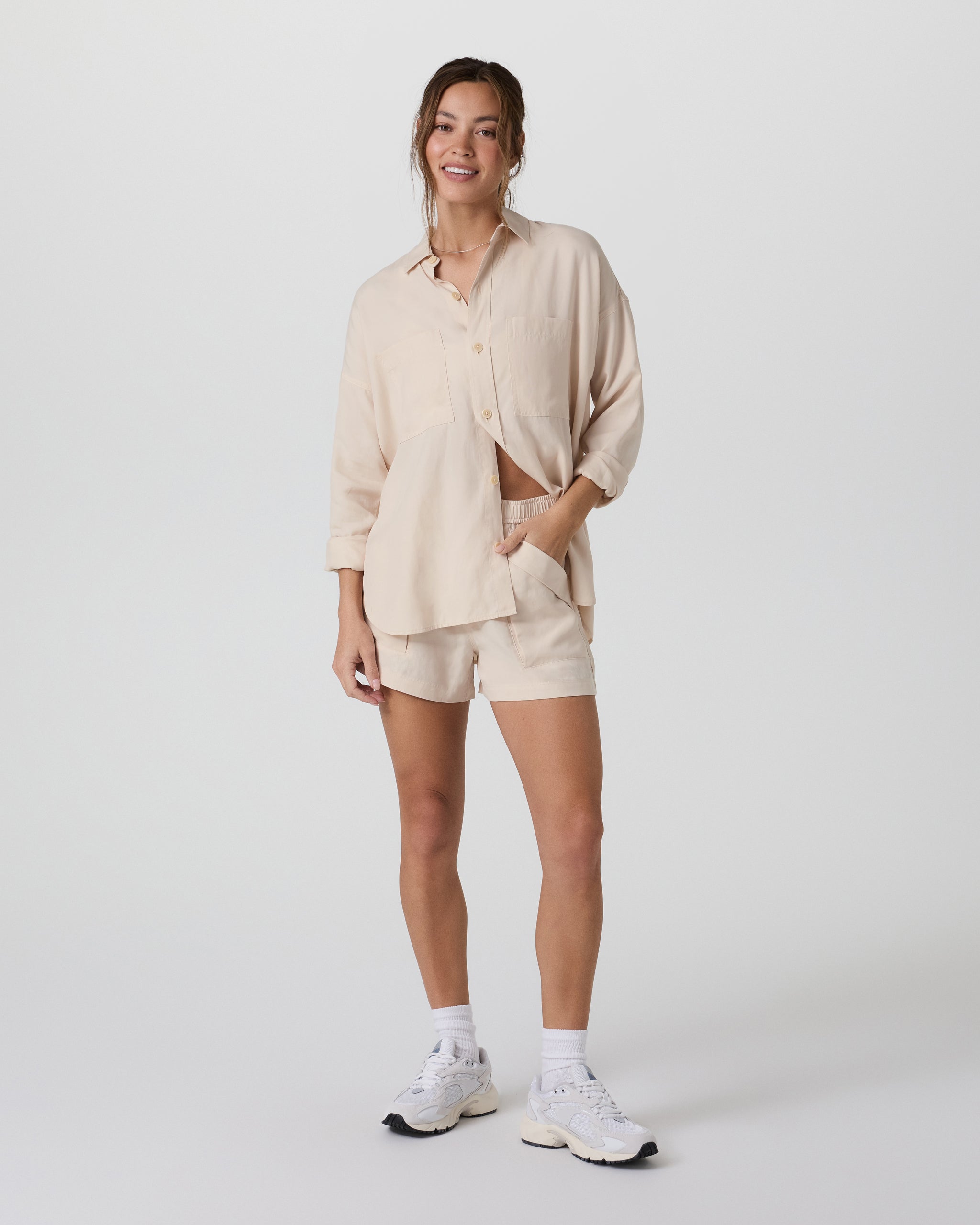 Trestles Twill Button Up | Sand Dollar - Image 5