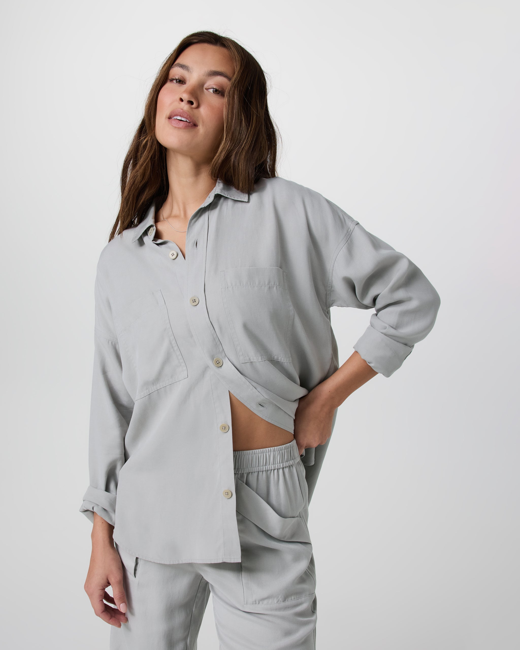 Trestles Twill Button Up | Talc - Image 4