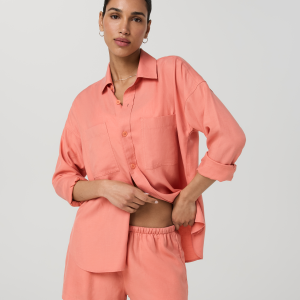Trestles Twill Button Up | Sun Stone