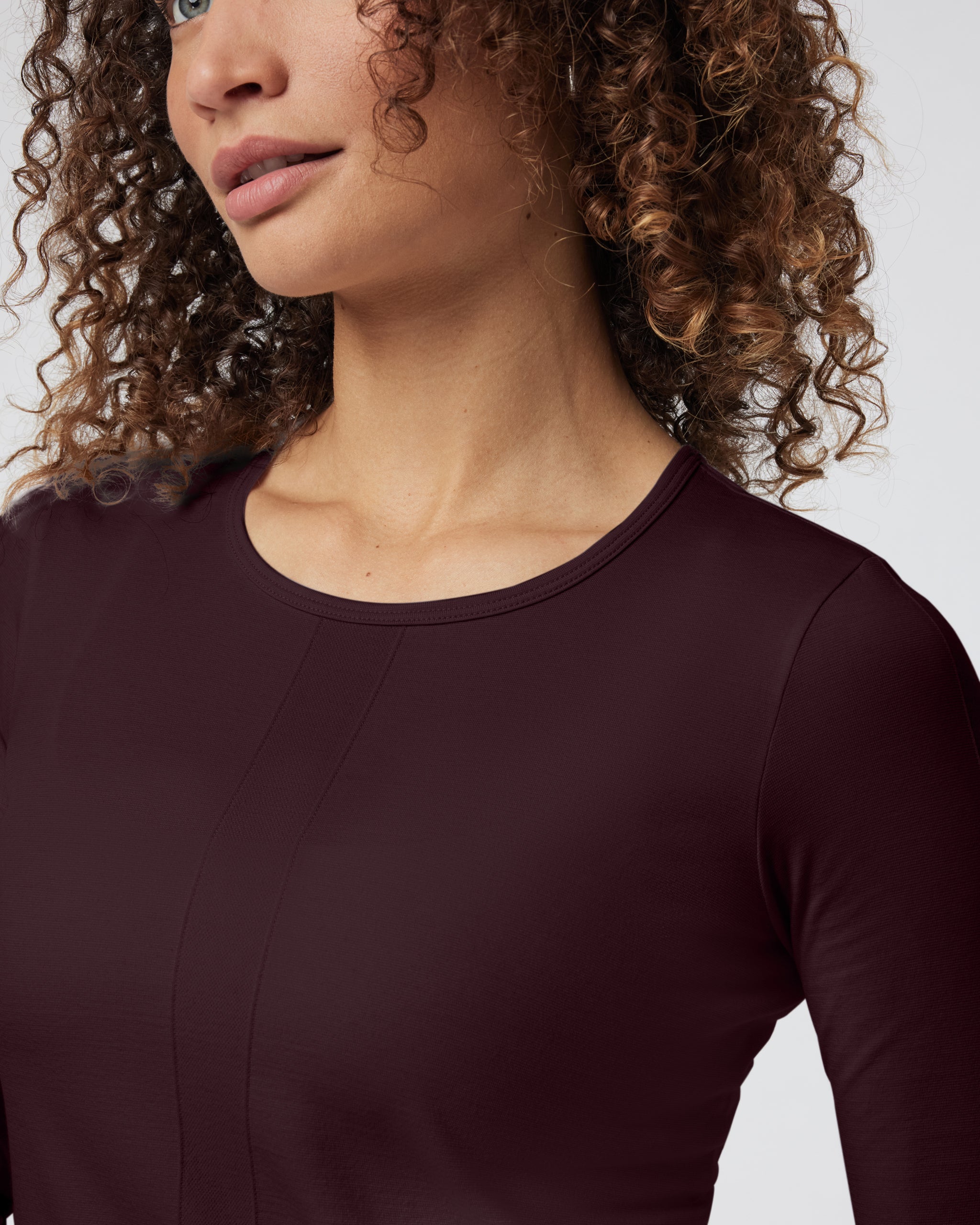 Long Sleeve Apres Sport Seamless Top | Cerise - Image 4