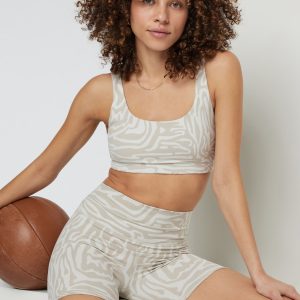 Maze Jacquard Bra | Ecru Maze