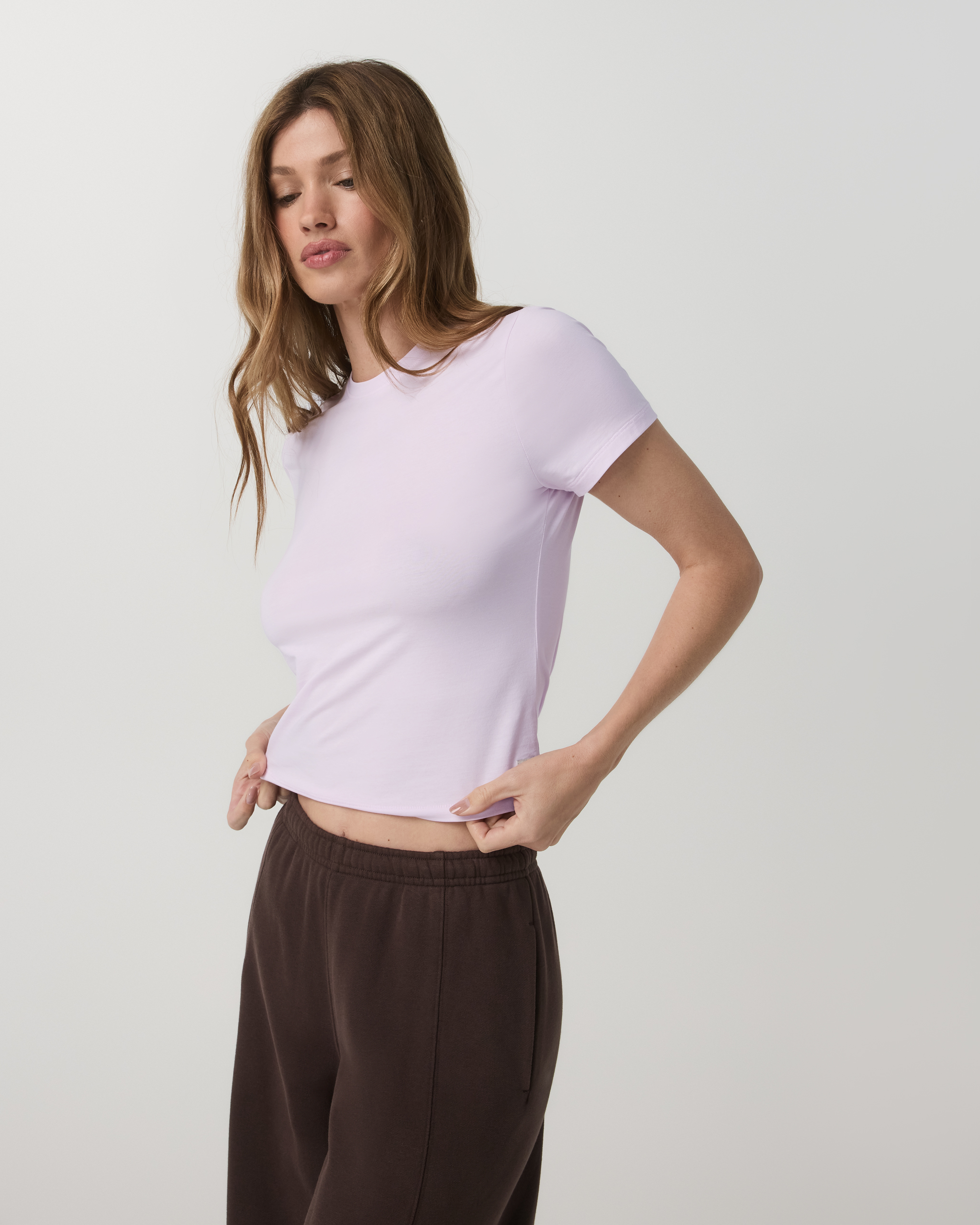 Feather Baby Tee | Lilac Breeze - Image 2