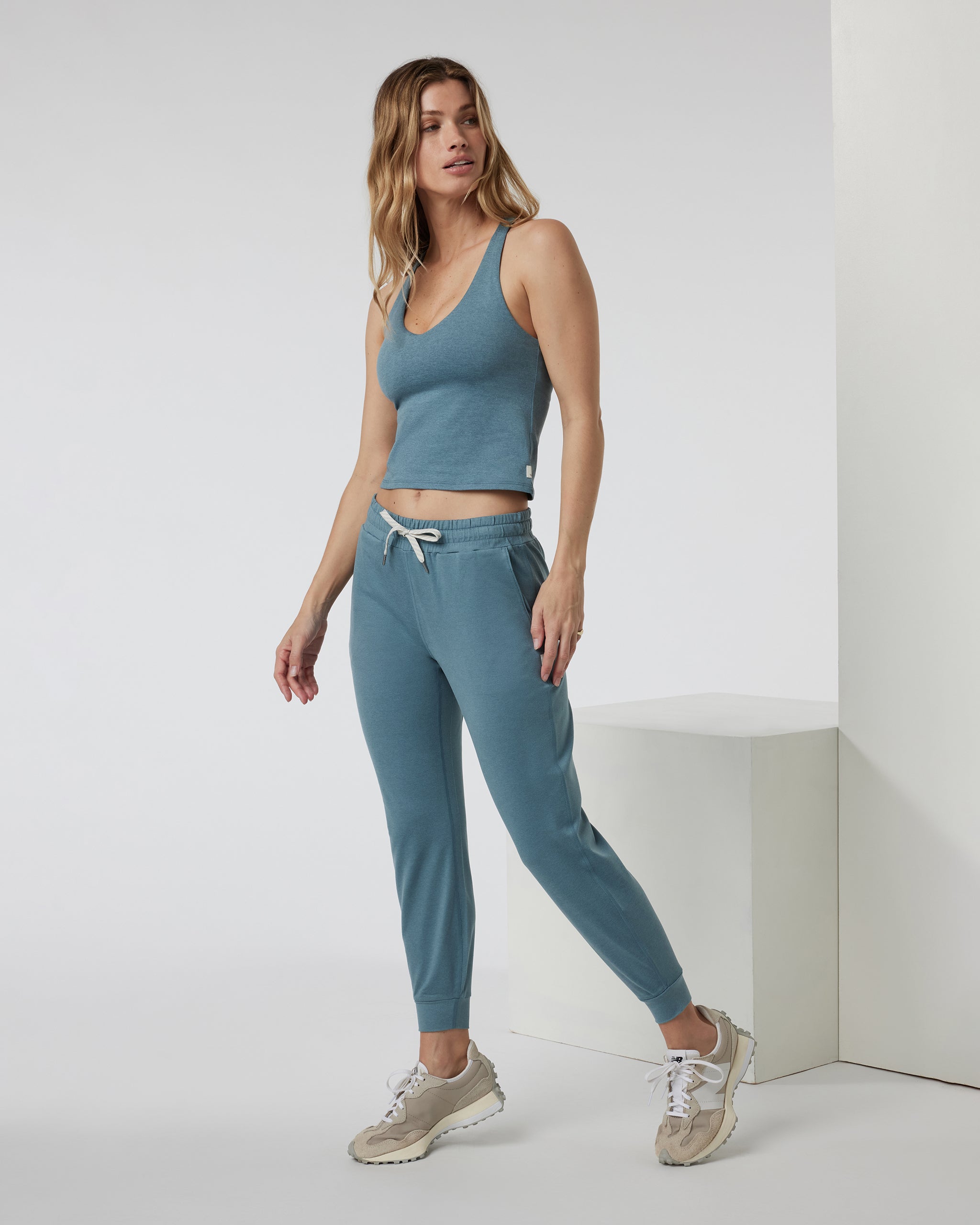 Halo Performance Crop 2.0 | Smoke Blue Heather - Image 4