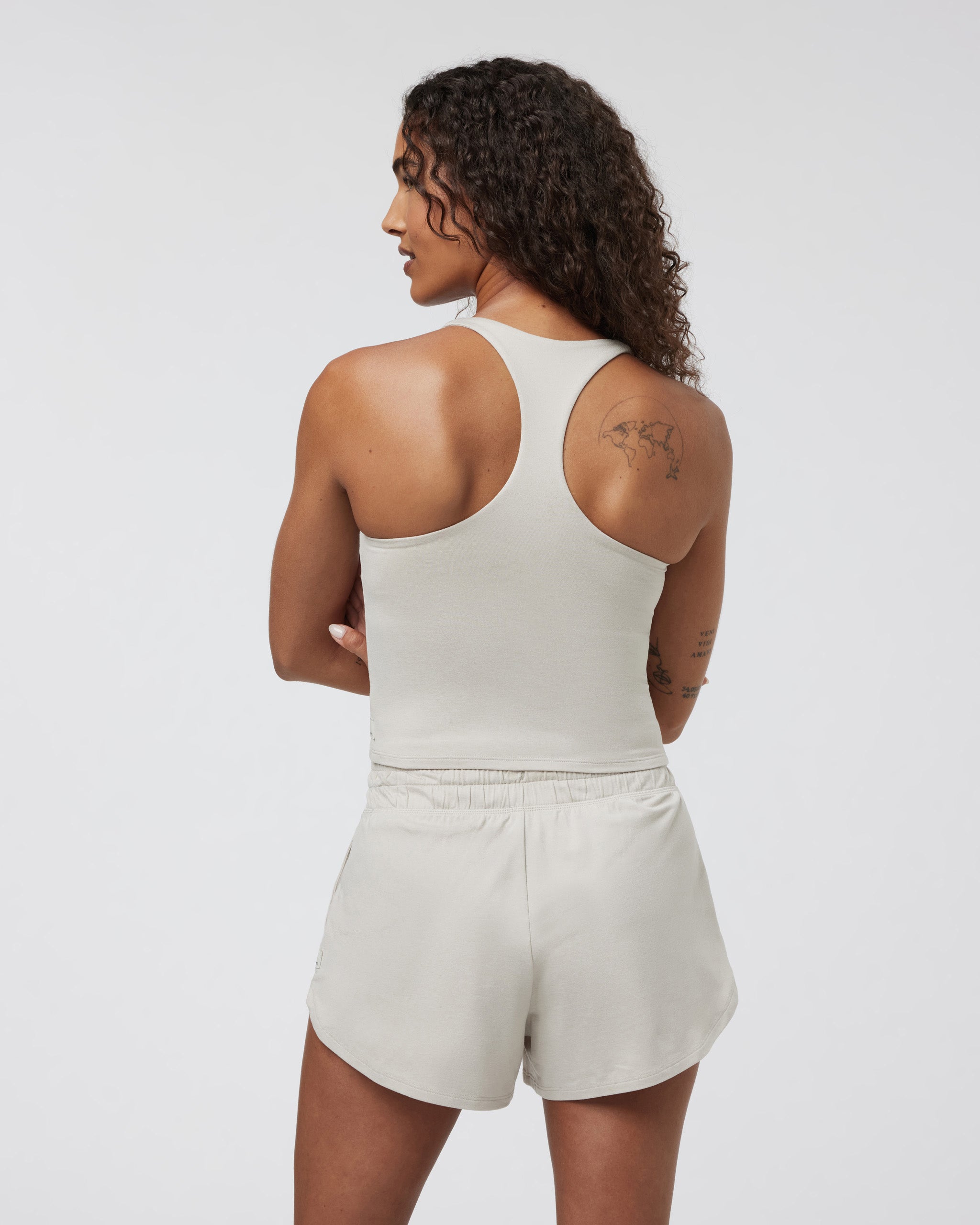 Halo Performance Crop 2.0 | Ecru Heather - Image 2