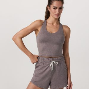 Halo Performance Crop 2.0 | Huckleberry Heather