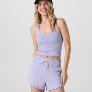 Halo Performance Crop 2.0 | Lavender Mist Heather