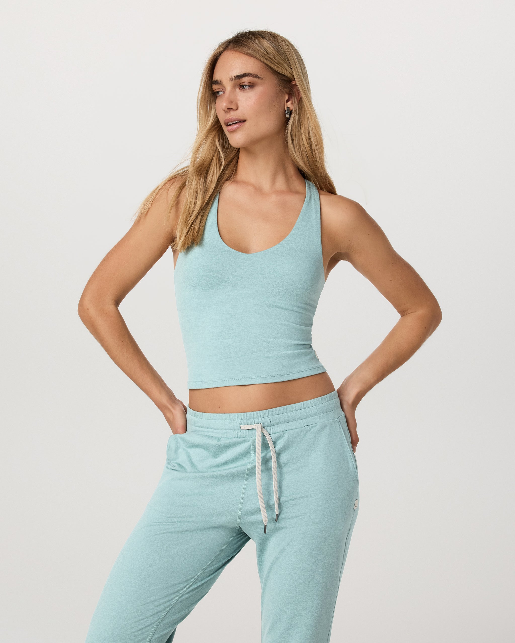 Halo Performance Crop 2.0 | Sea Spray Heather