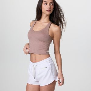 Halo Performance Crop 2.0 | Zion Rose Heather
