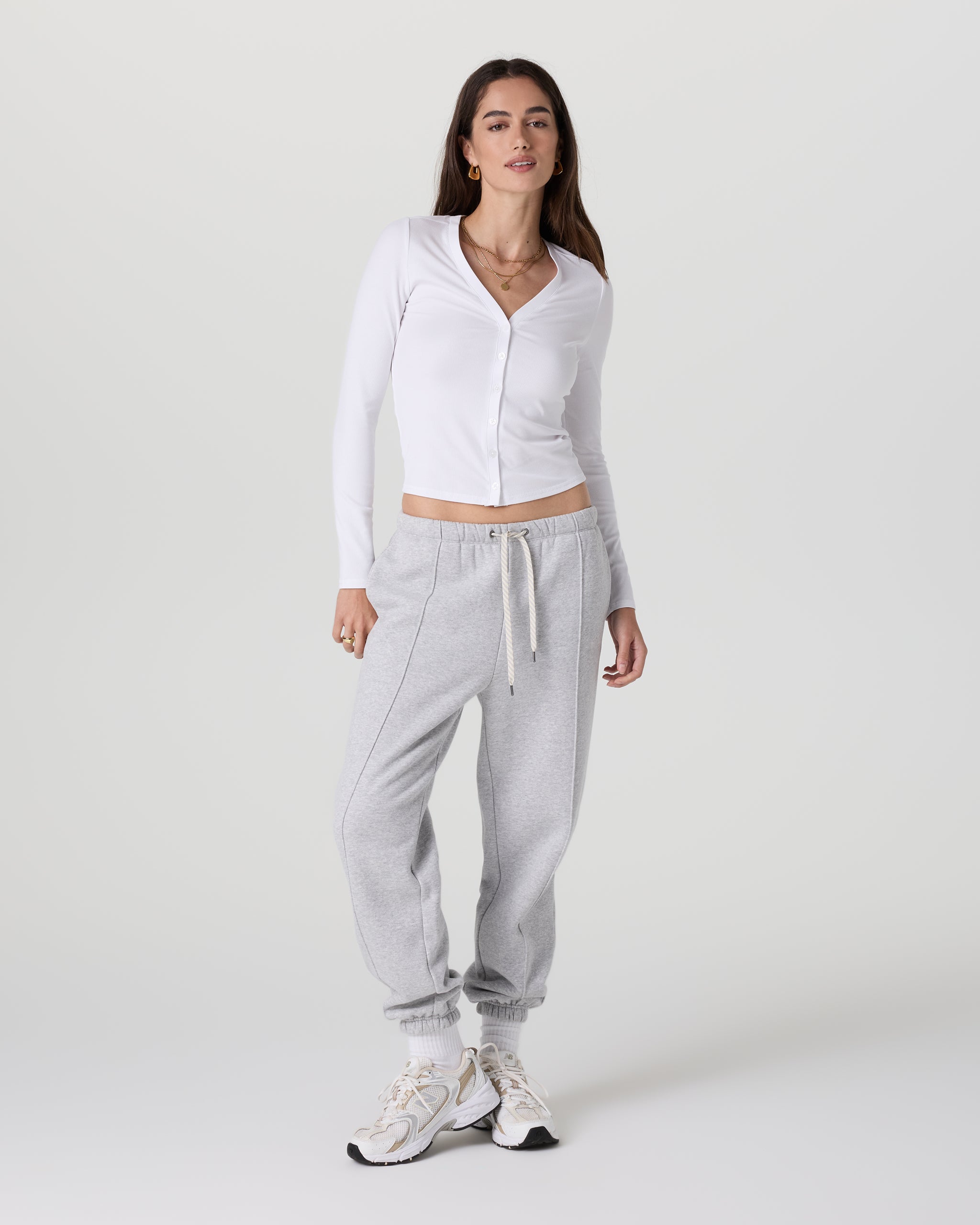 Long Sleeve Pose Cardigan | White - Image 2