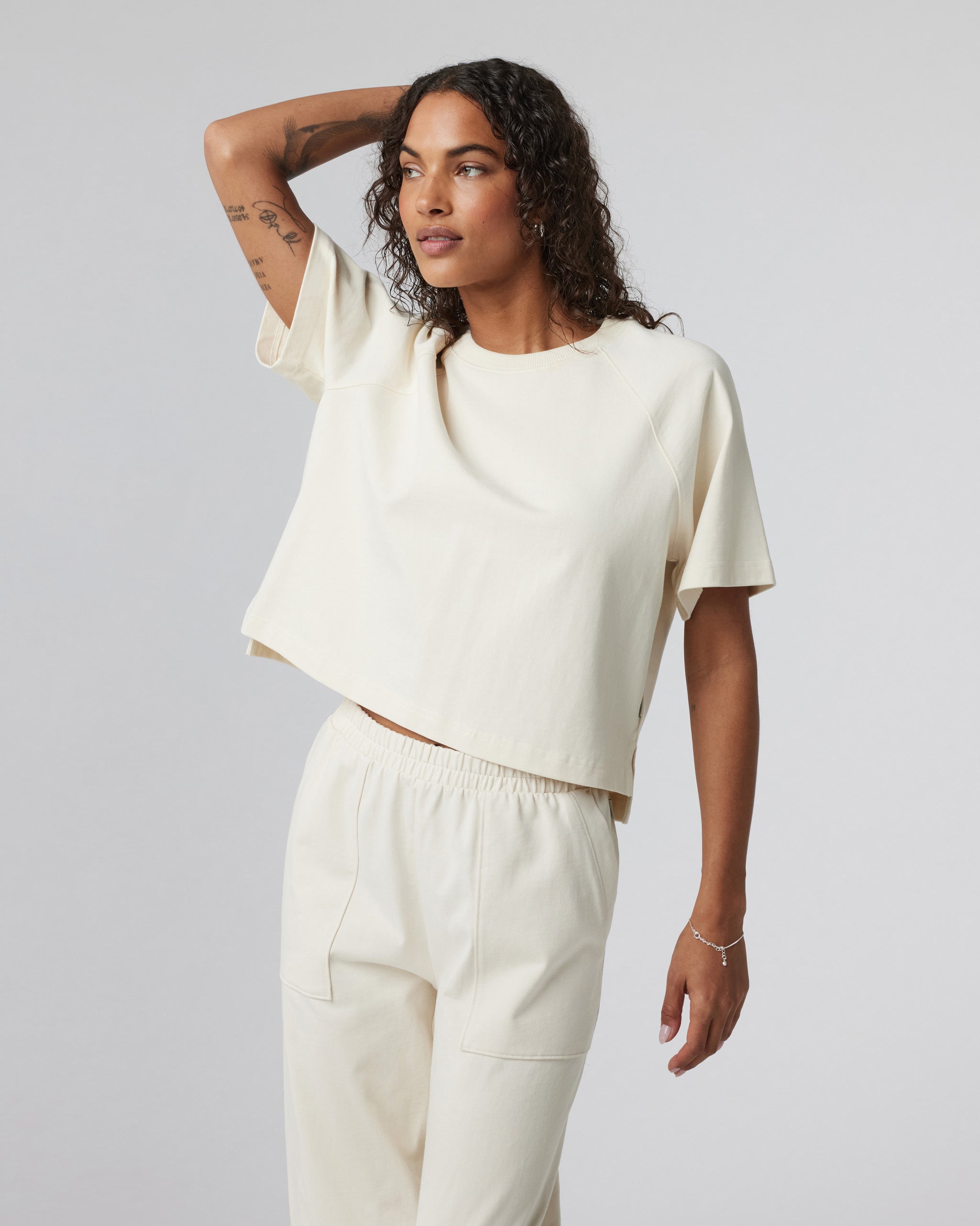 Short Sleeve Mackenzie Top | Natural - Image 5