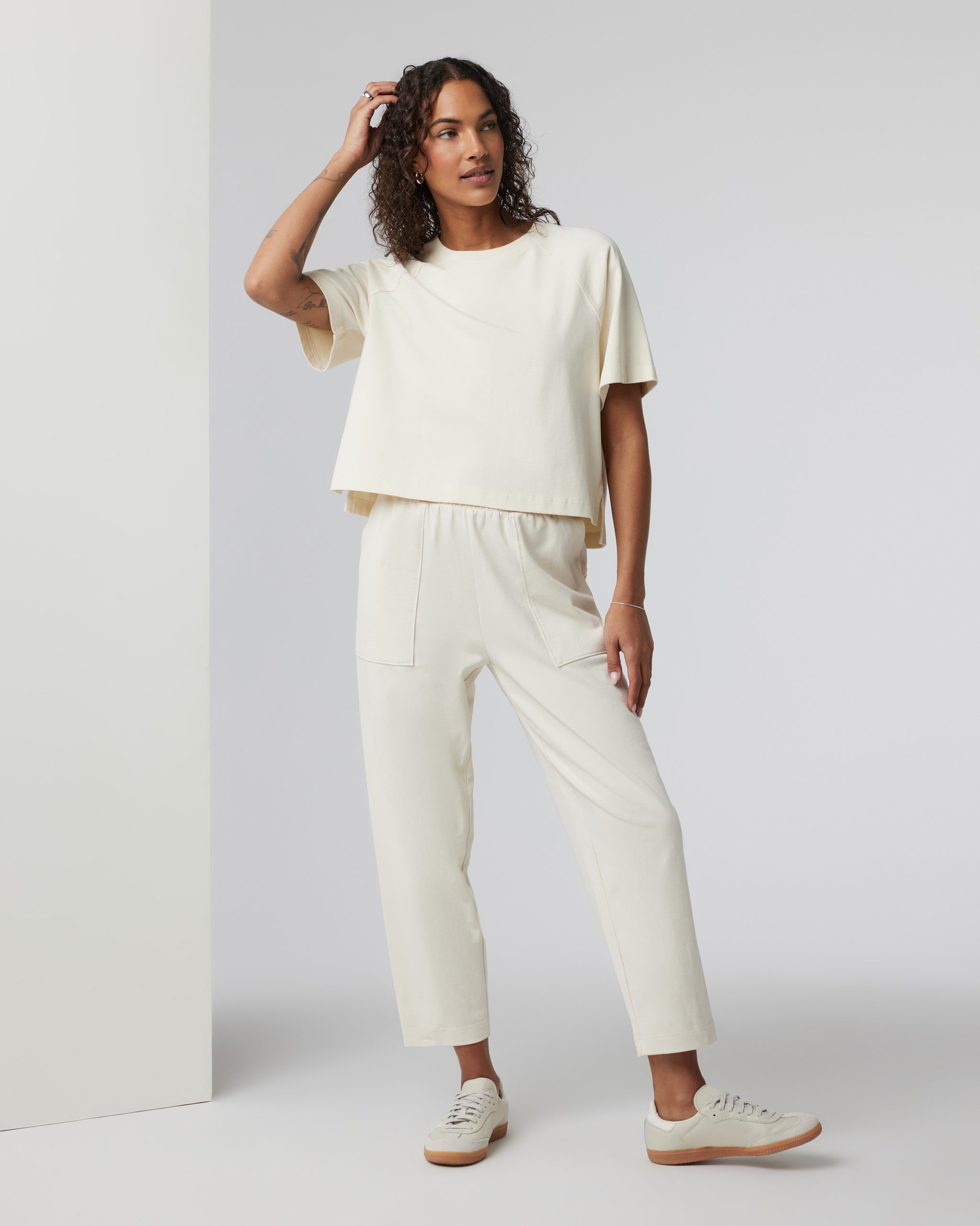 Short Sleeve Mackenzie Top | Natural - Image 2
