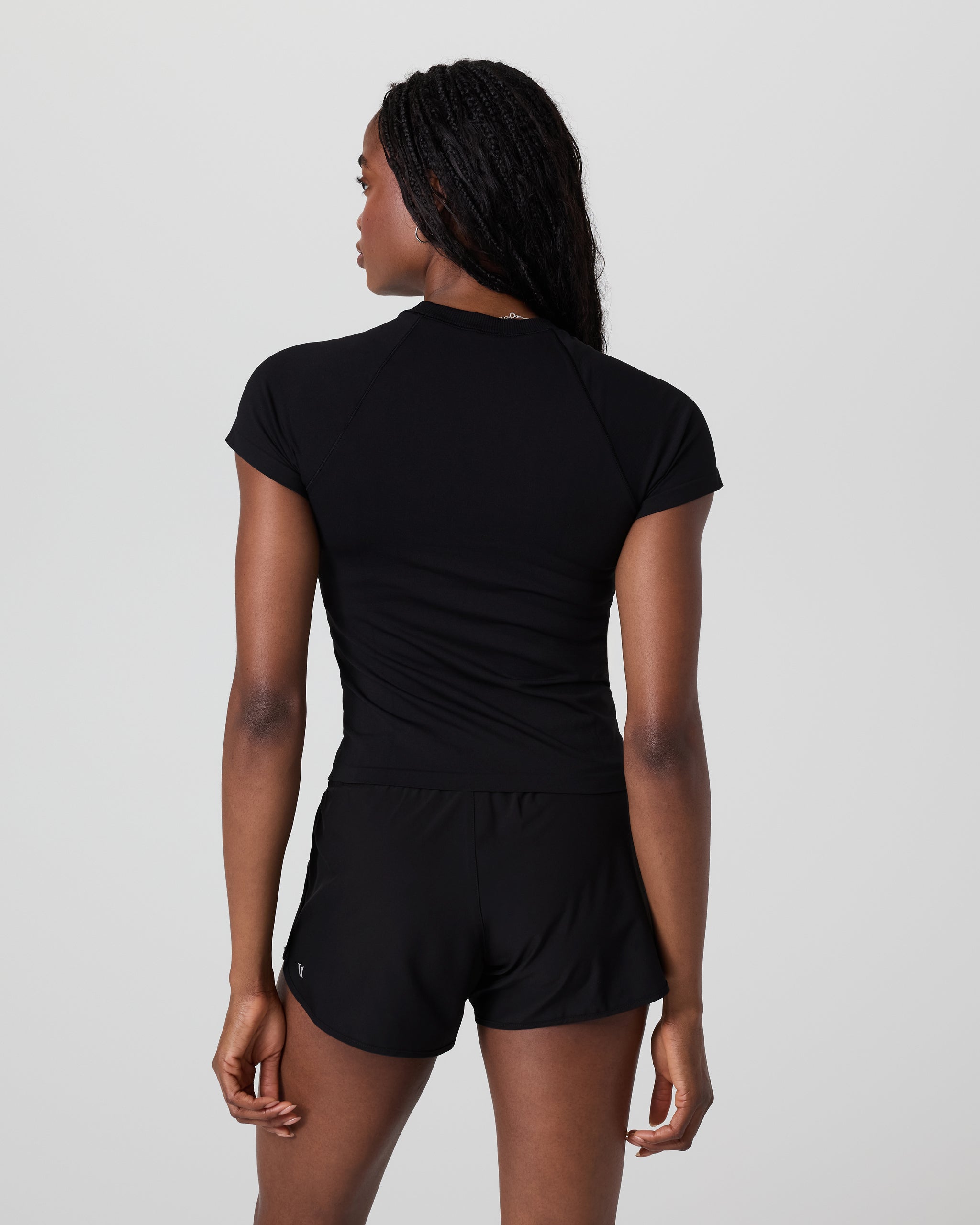 Short Sleeve Seamless Surge Tee | Black - Image 3