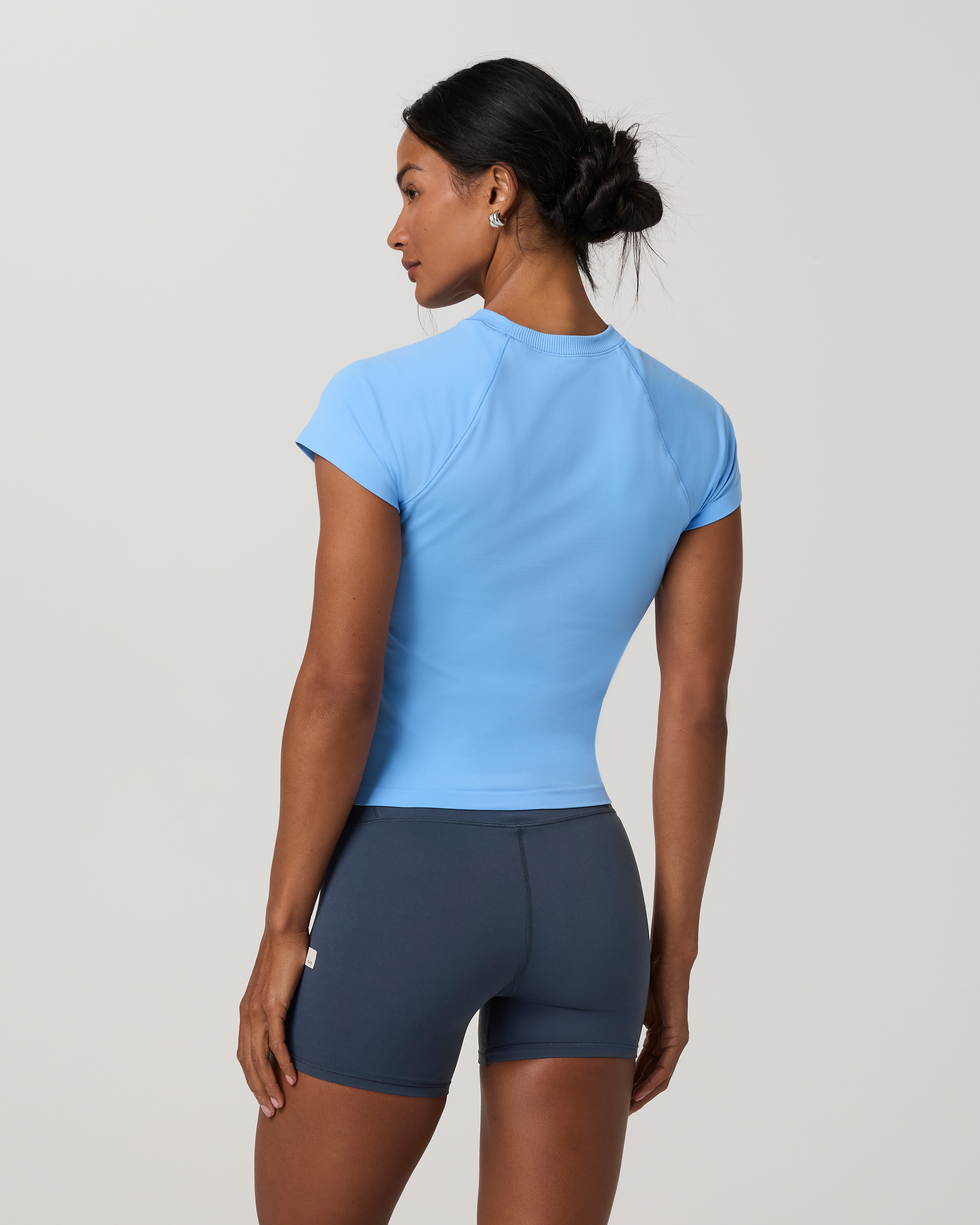Short Sleeve Surge Seamless Tee | Oasis Blue - Image 3