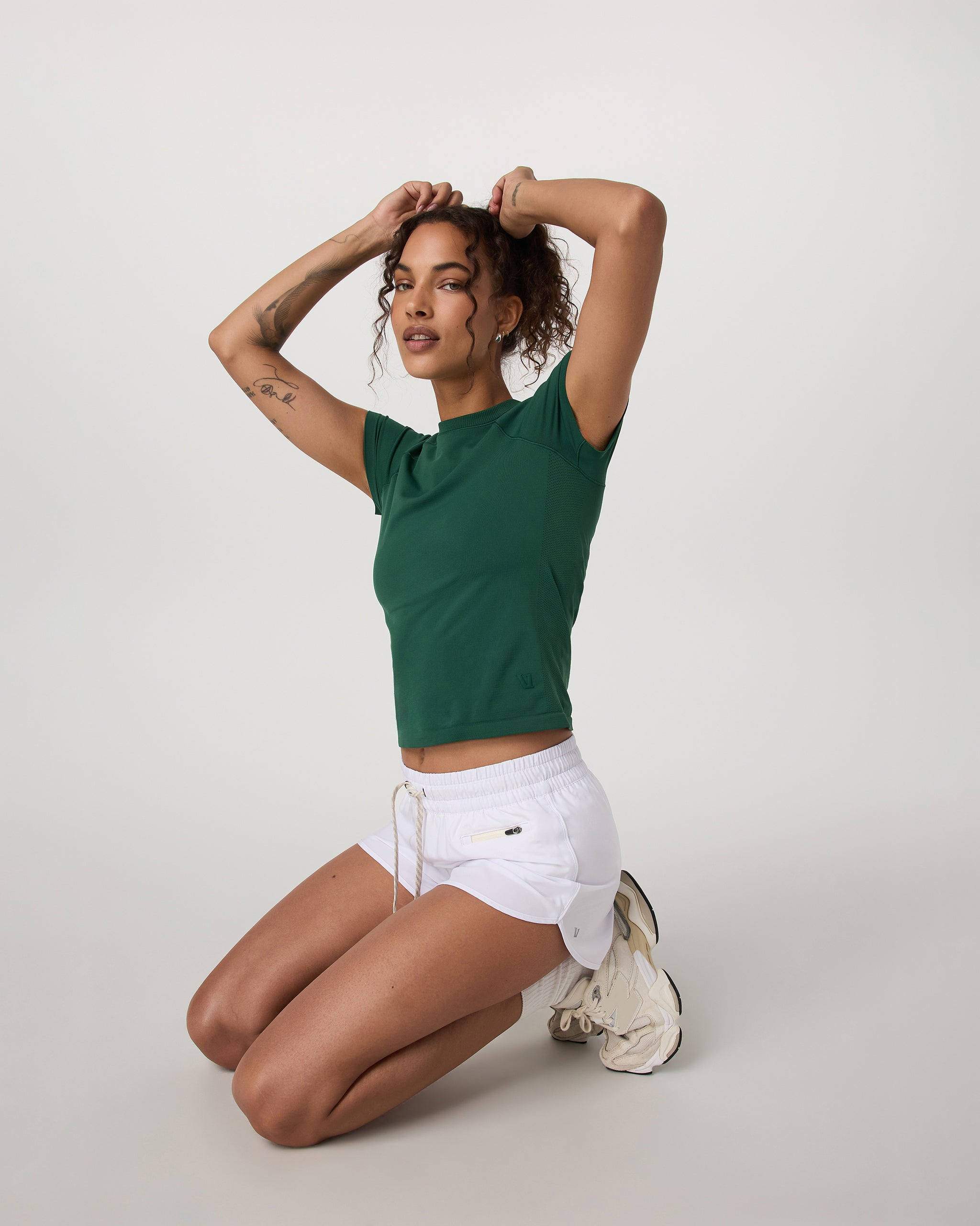 Short Sleeve Seamless Surge Tee | Viridian - Image 2