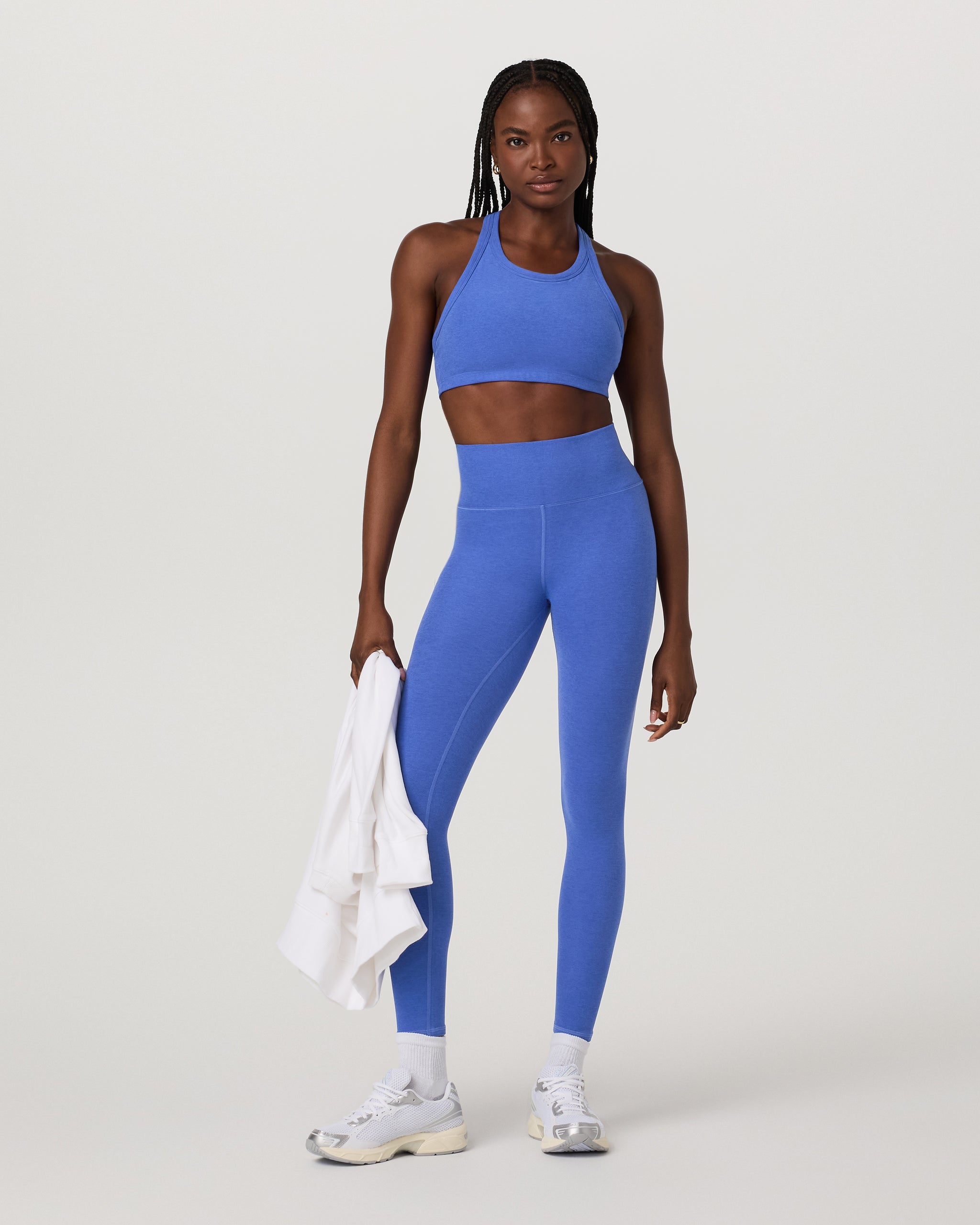Elevation Racer Bra | Bright Iris Heather - Image 6