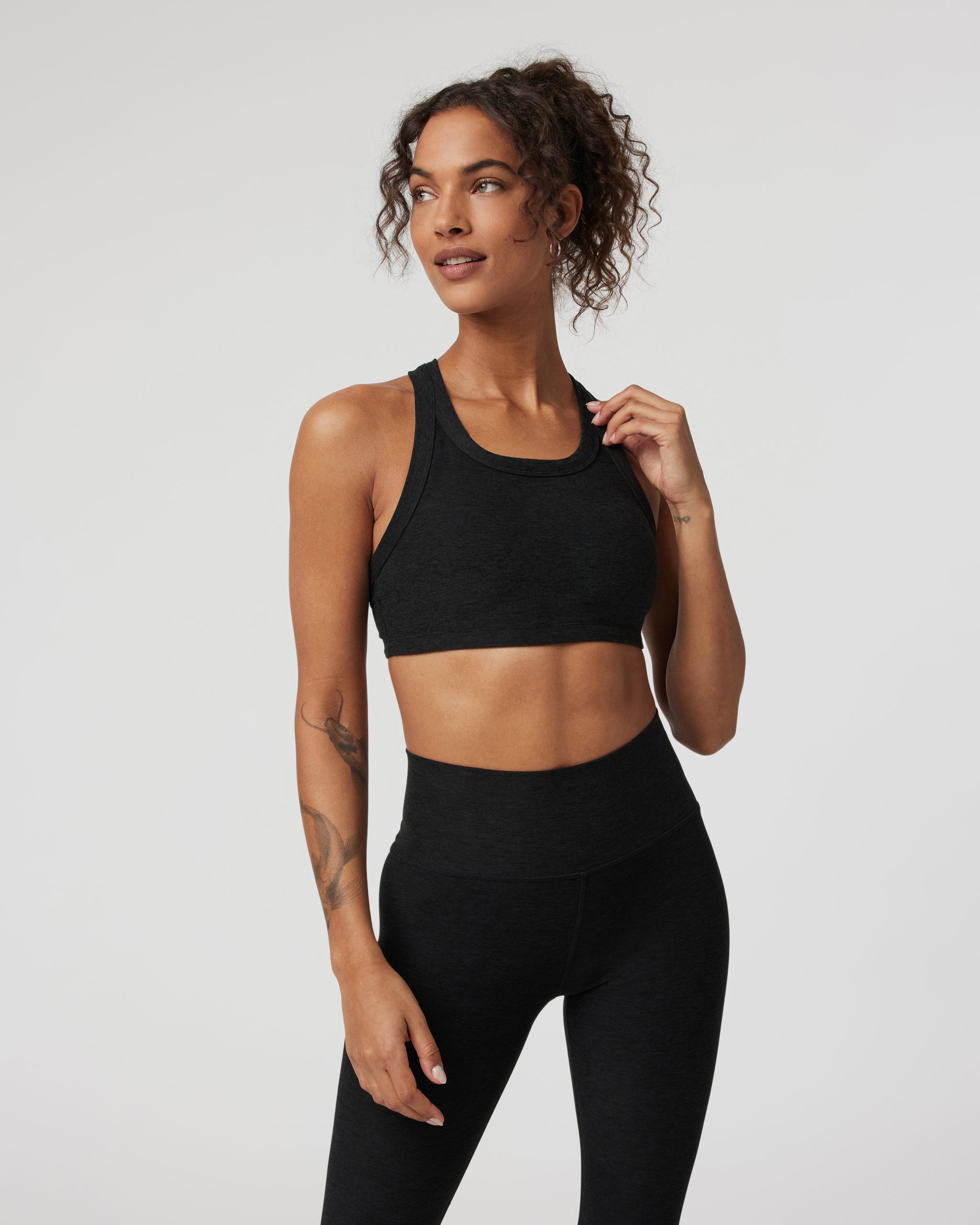 Elevation Racer Bra | Black Heather - Image 5