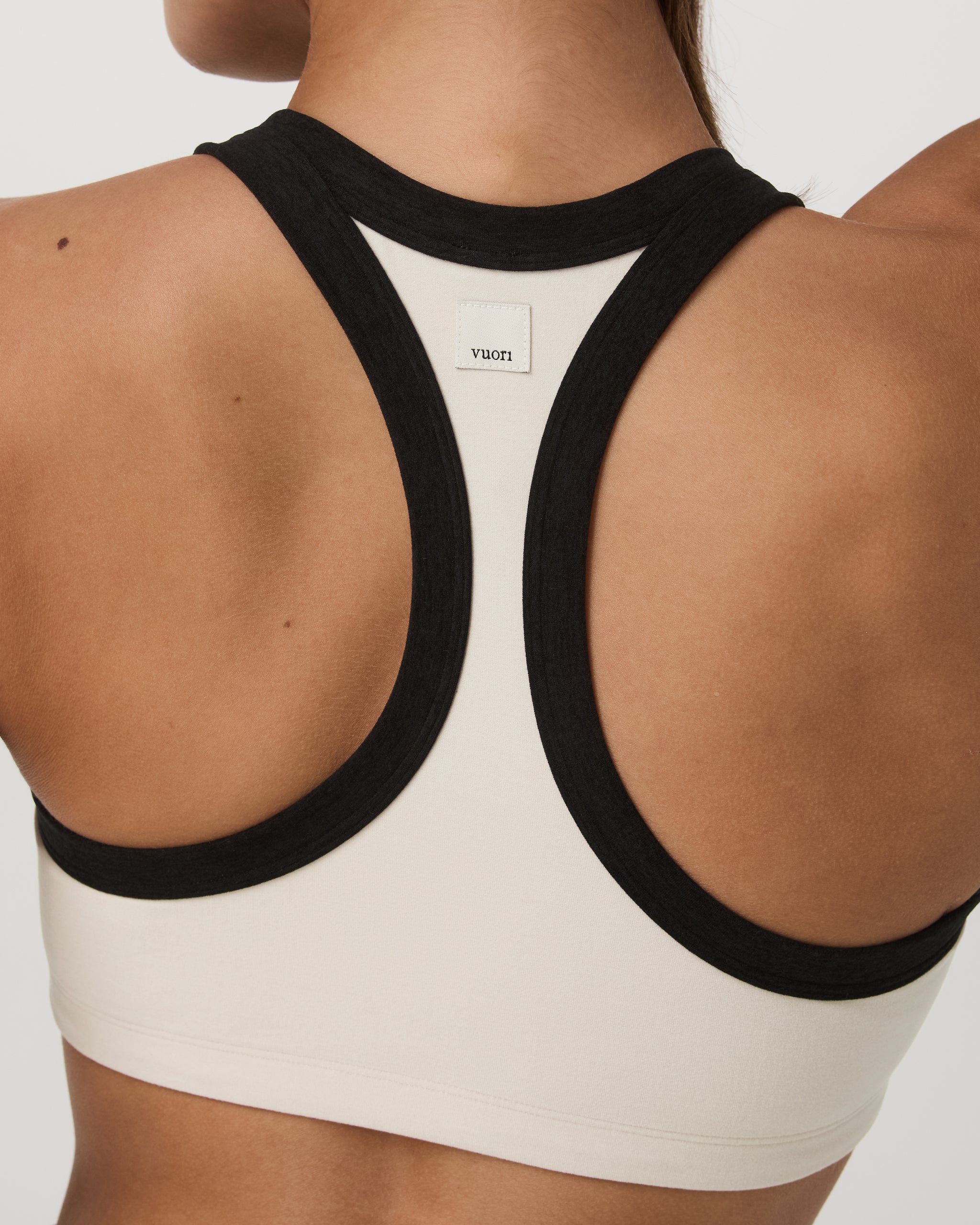 Elevation Racer Bra | Bone Heather - Image 2