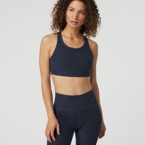 Elevation Racer Bra | Midnight Heather