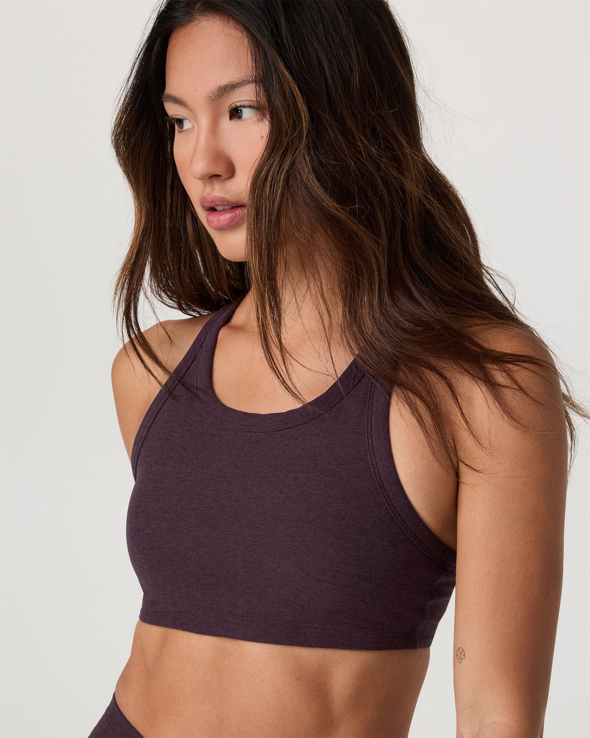 Elevation Racer Bra | Raisin Heather - Image 3