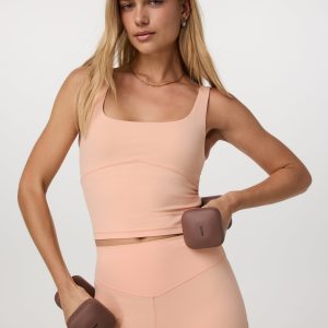 Vuori AllTheForm™ Support Tank | Bright Peach