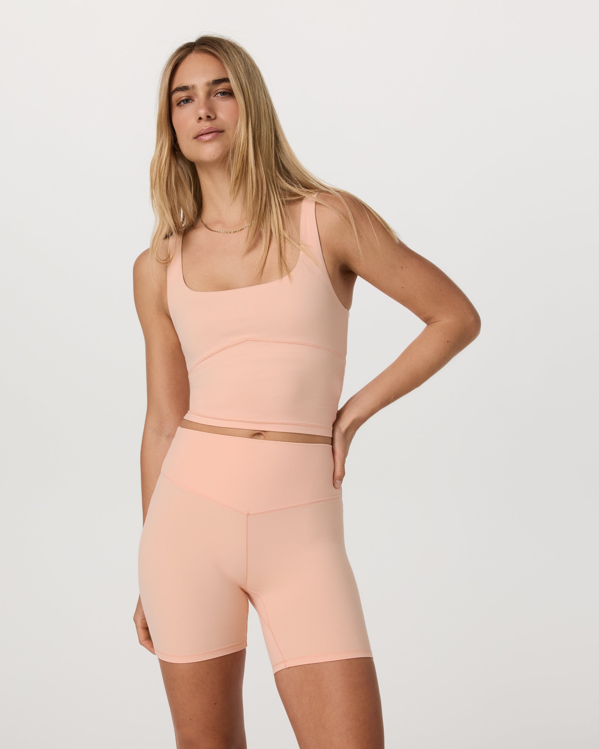 Vuori AllTheForm™ Support Tank | Bright Peach - Image 2