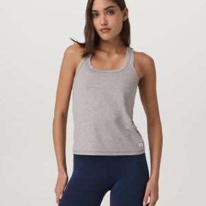Lux Racerback Tank | Light Heather Grey