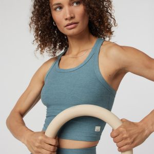 Elevation Racerback Tank | Smoke Blue Heather
