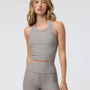 Elevation Racerback Tank | Cobblestone Heather