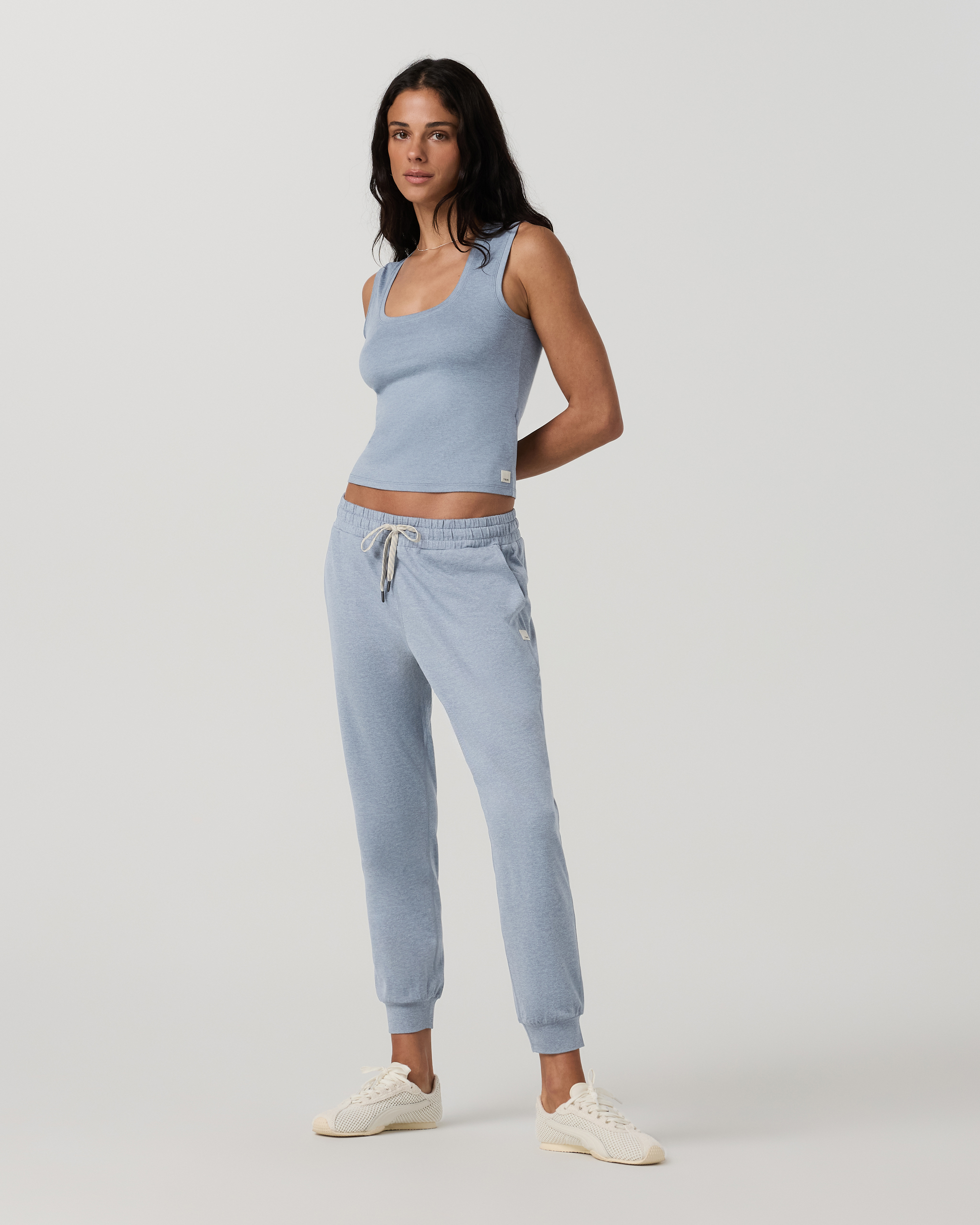 Halo Essential Scoop Tank | Coastal Fog Heather - Image 4