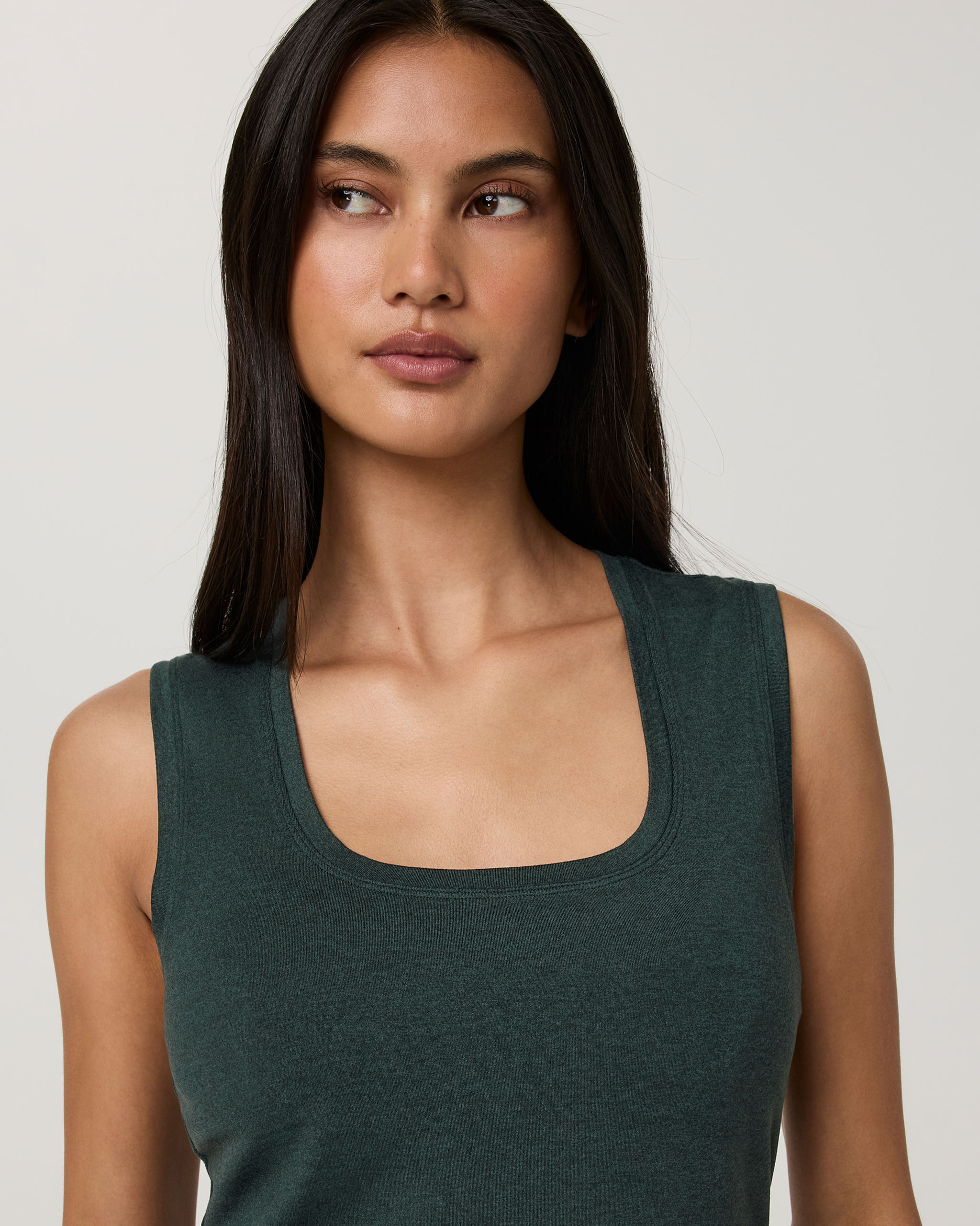 Halo Essential Scoop Tank | Hemlock Heather - Image 5