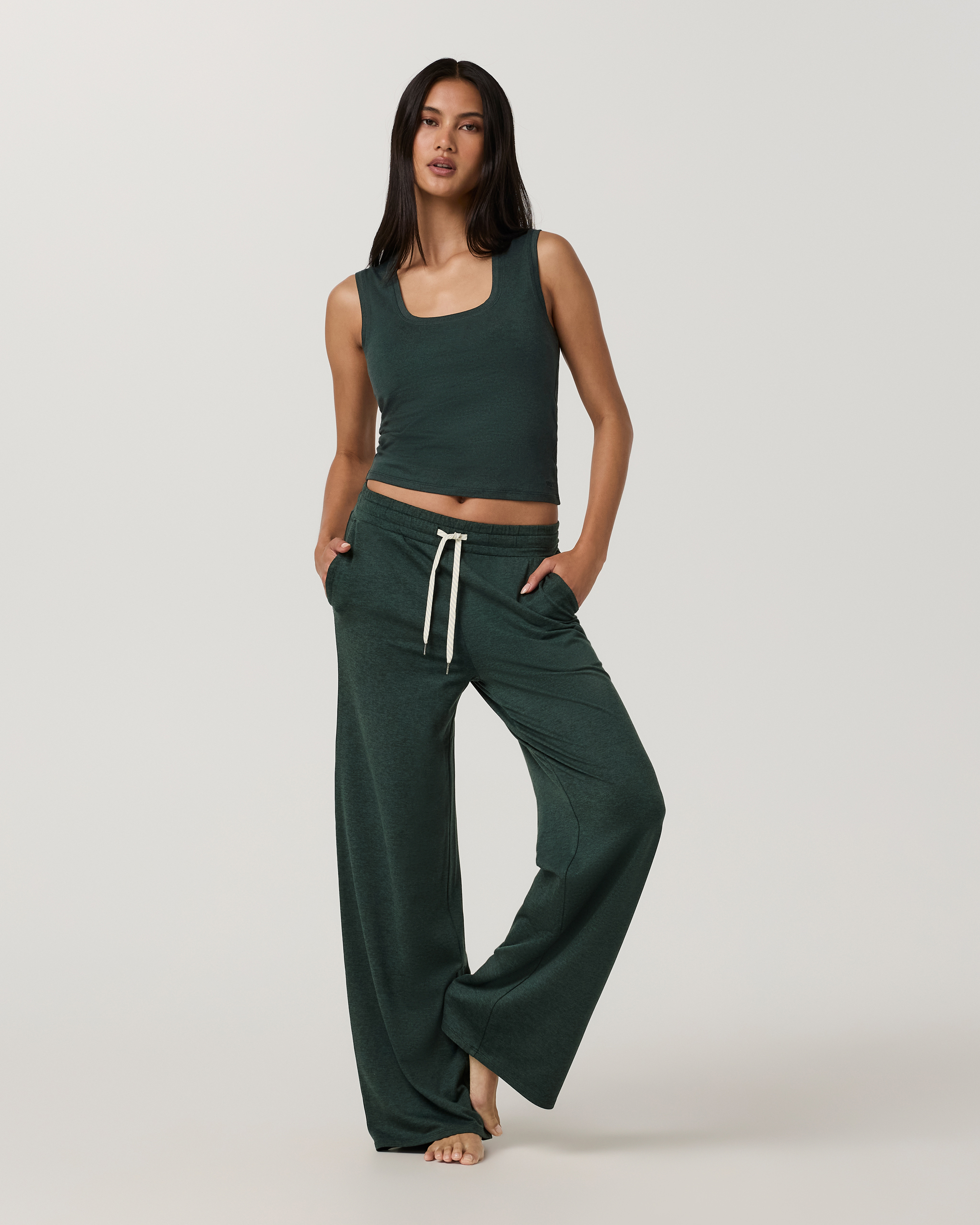 Halo Essential Scoop Tank | Hemlock Heather - Image 2