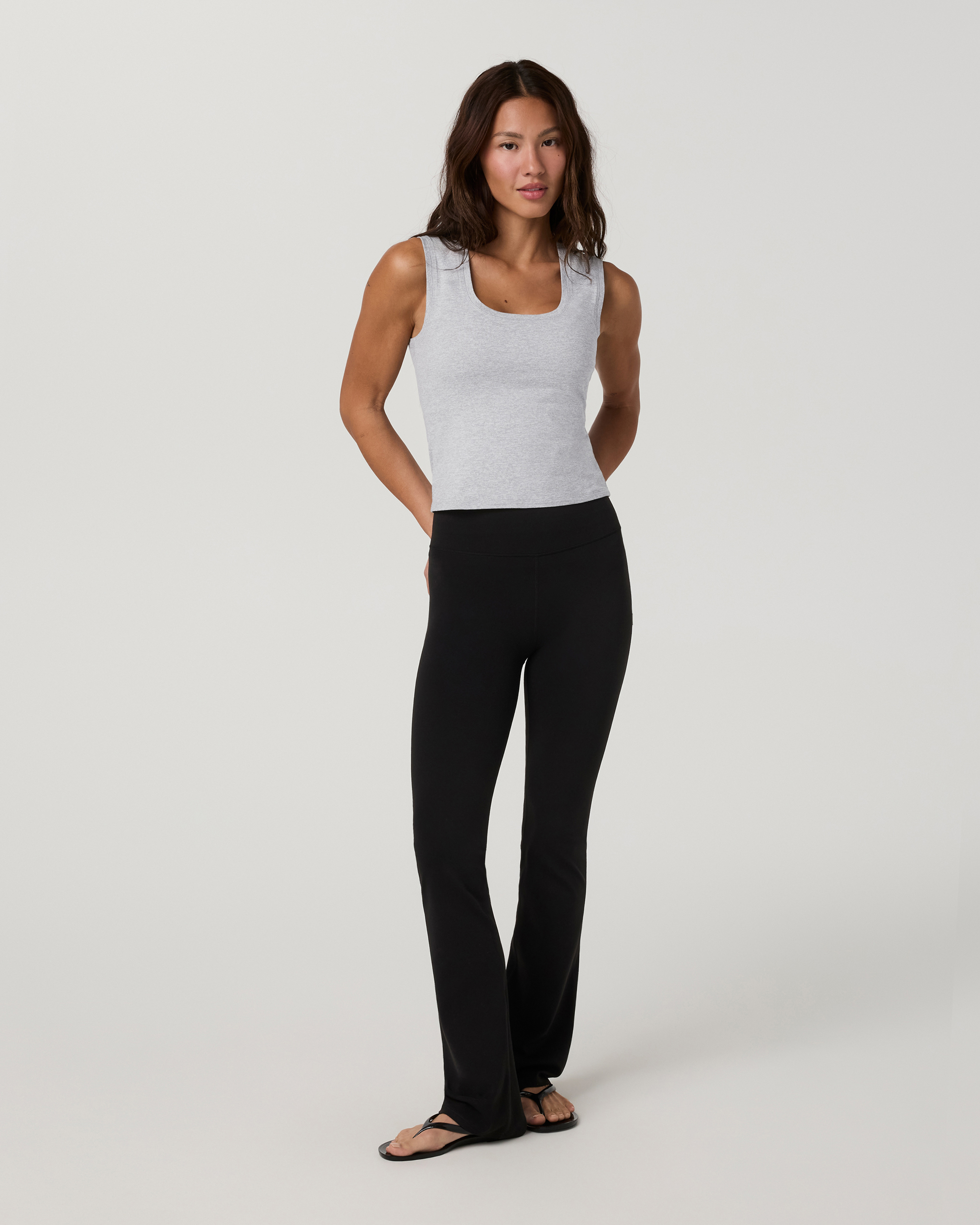 Halo Essential Scoop Tank | Pale Grey Heather - Image 4