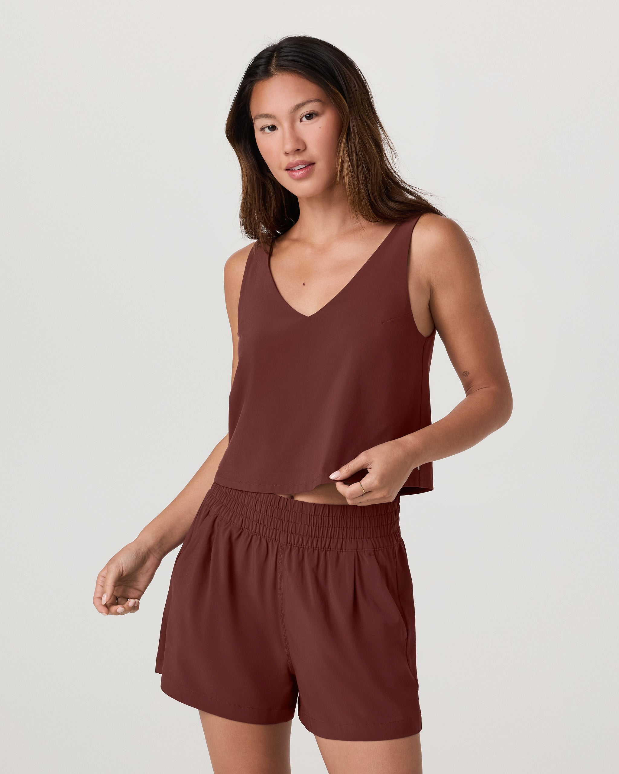Villa Cropped Tank | Burnt Sienna - Image 5