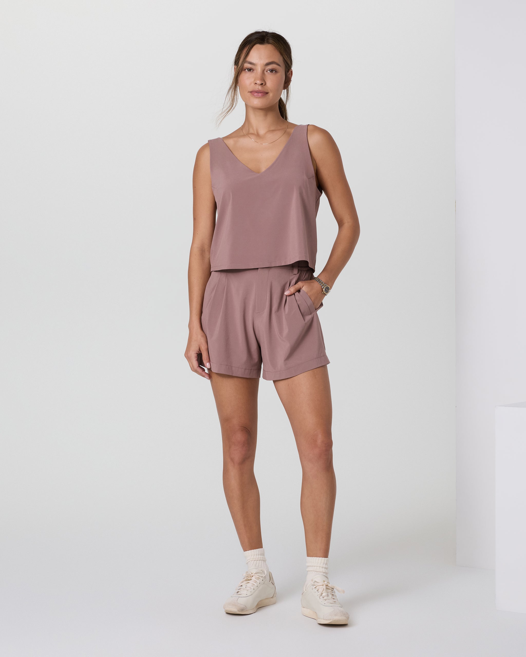 Villa Cropped Tank | Zion Rose - Image 2