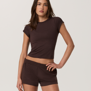 Halo Baby Tee | Java Heather Tonal