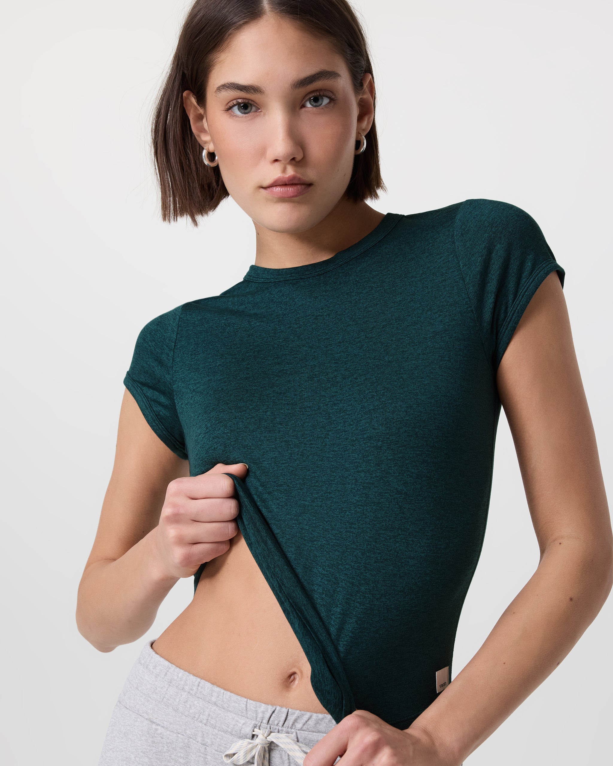 Halo Baby Tee | Moss Heather - Image 2