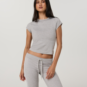 Halo Baby Tee | Pale Grey Heather Tonal