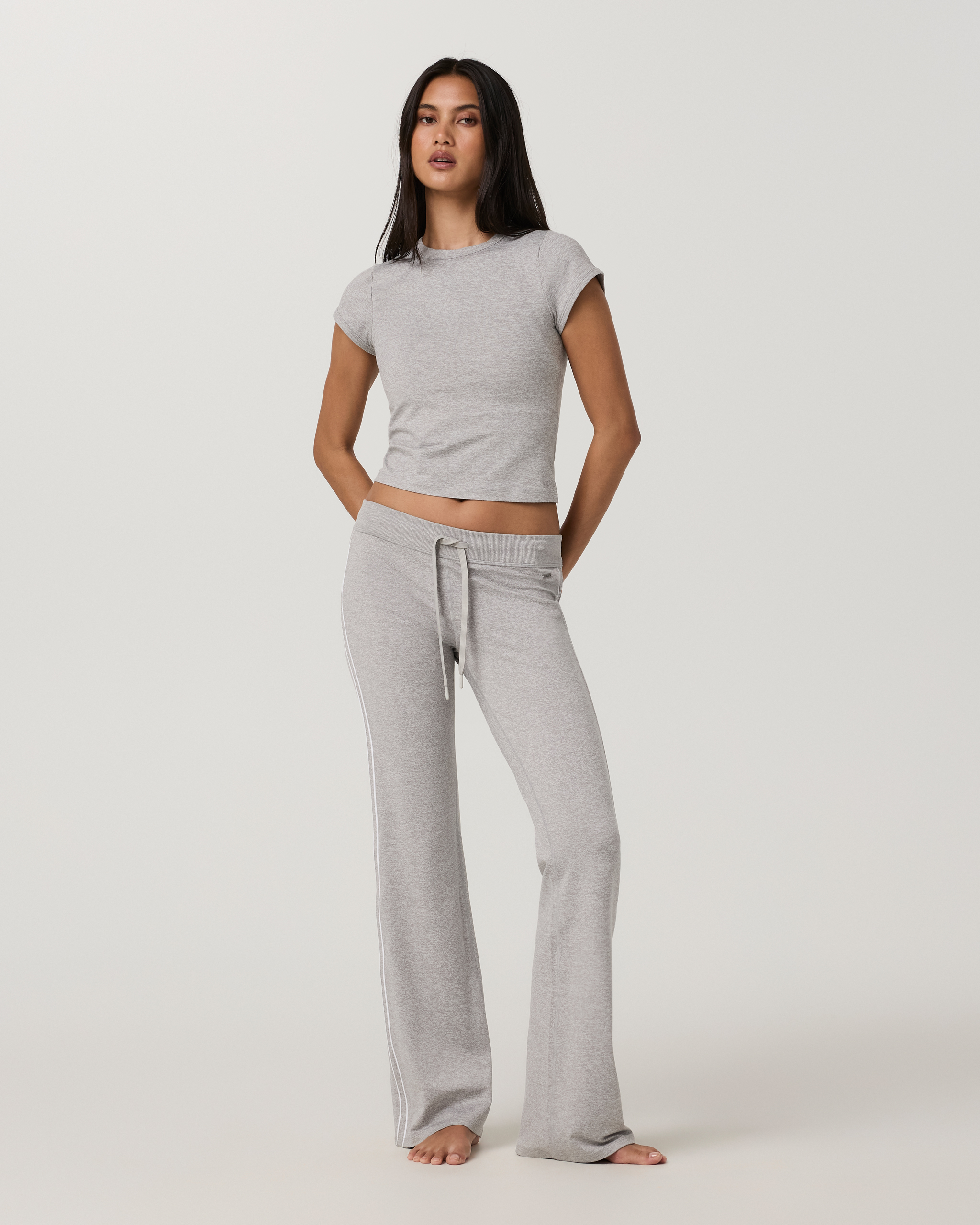Halo Baby Tee | Pale Grey Heather Tonal - Image 4