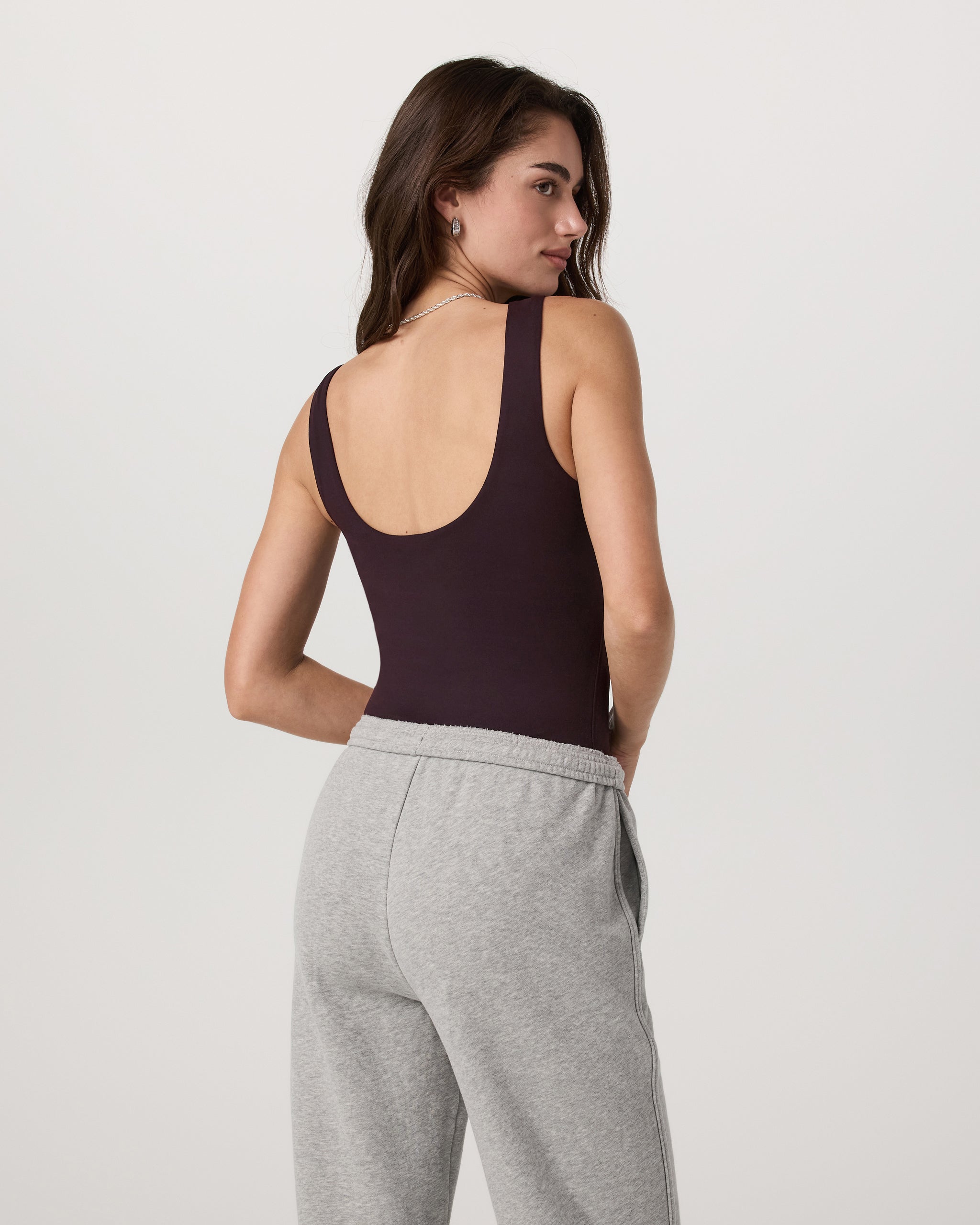 Sleeveless Halo Bodysuit | Raisin - Image 3