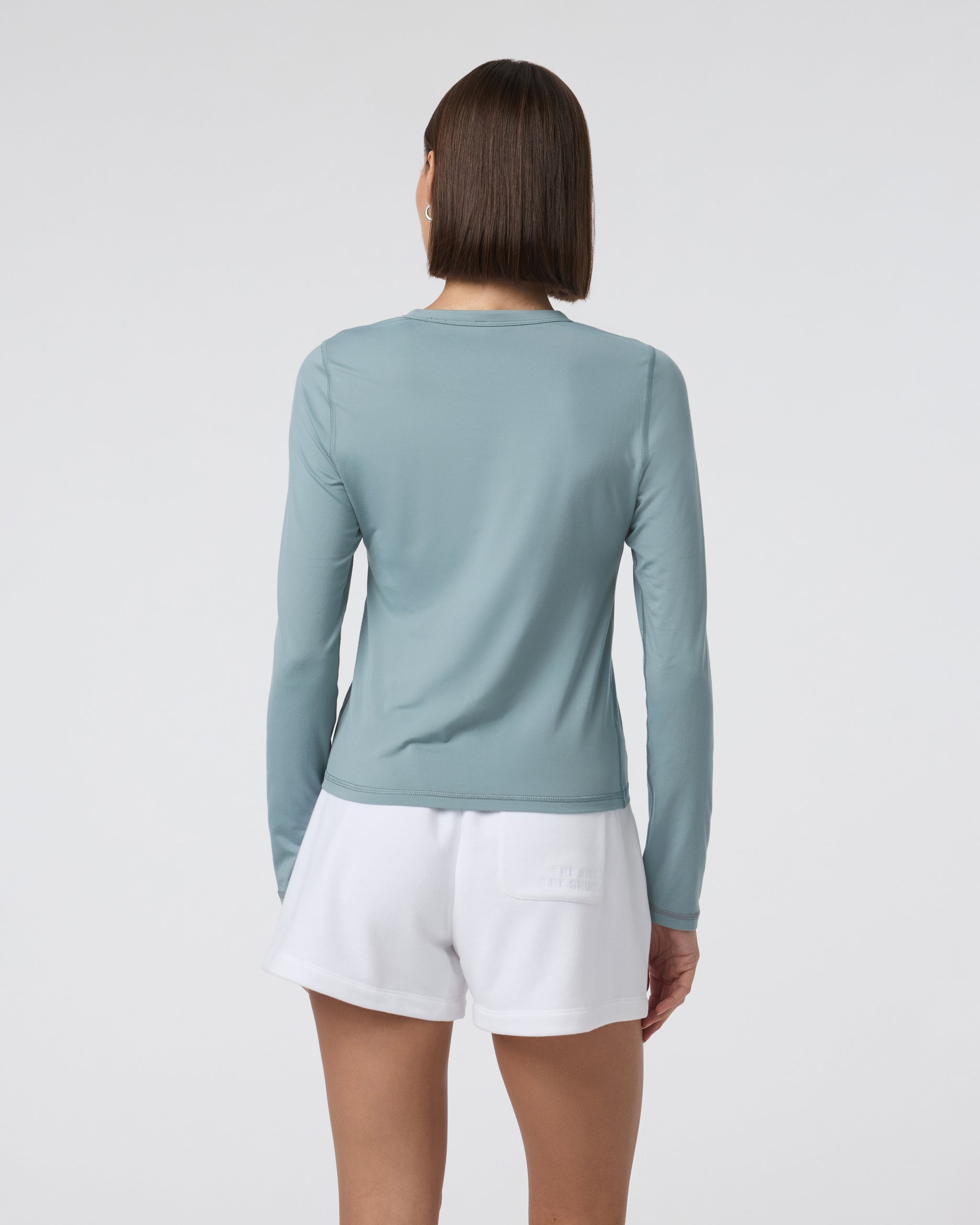 Long Sleeve Lux Crew Tee | Mist - Image 3
