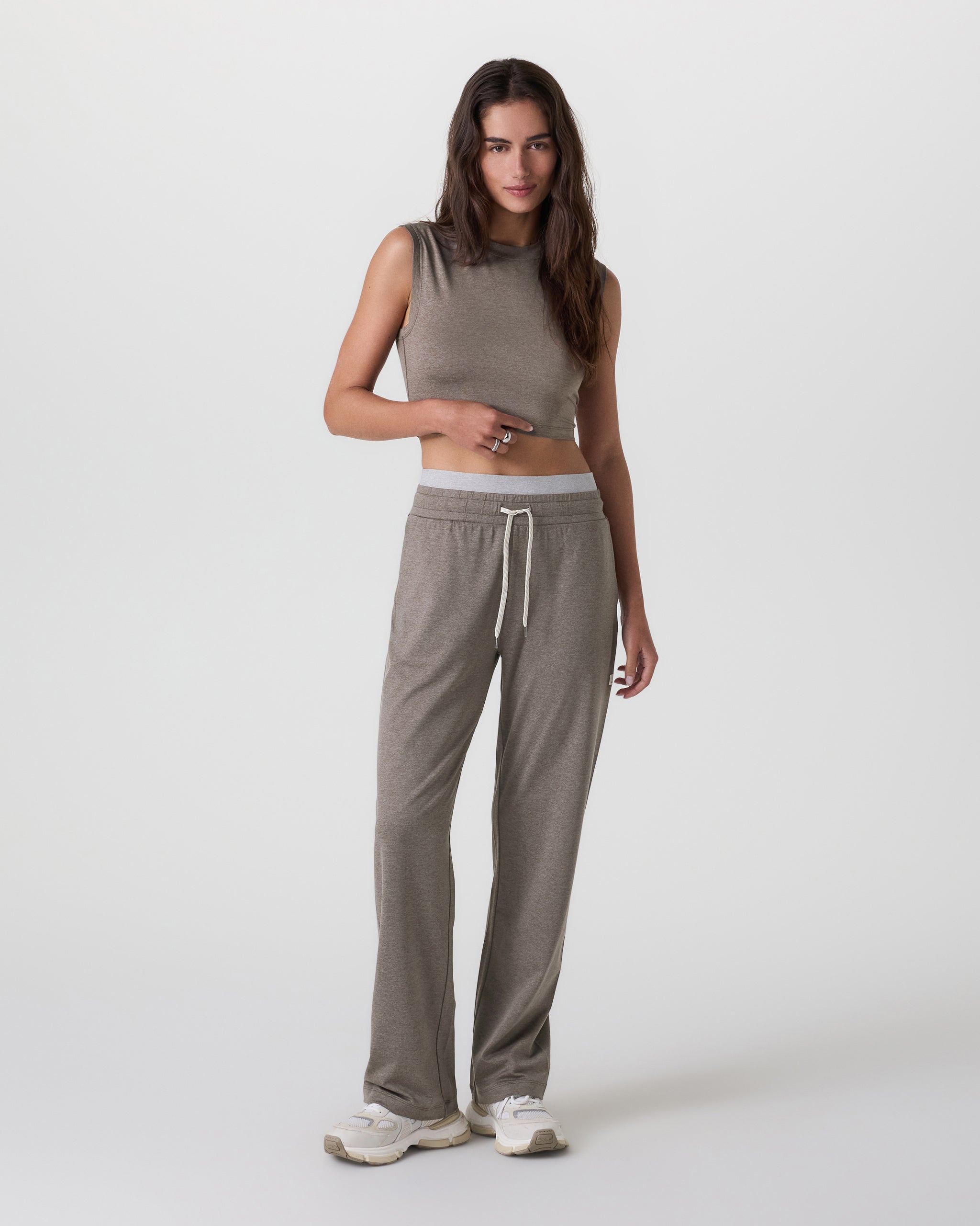 Halo Reina Crop Tank | Chia Heather - Image 5