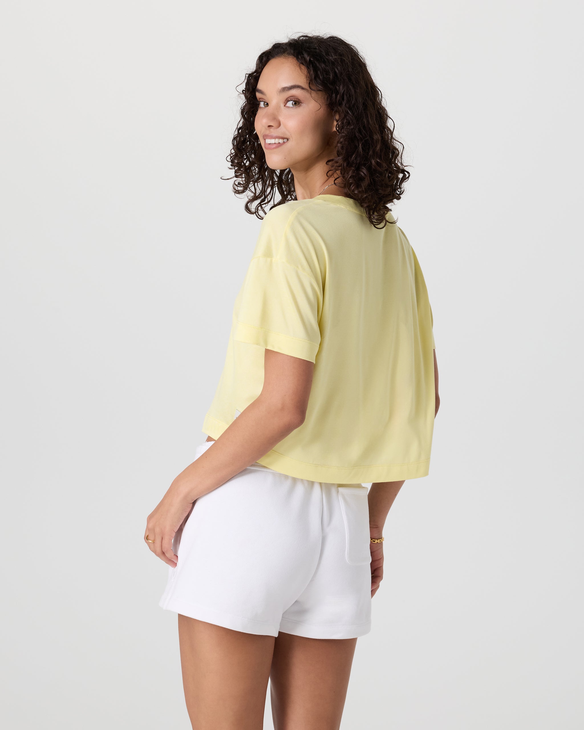 Short Sleeve Energy V-Neck Tee | Sunlight Heather - Image 3