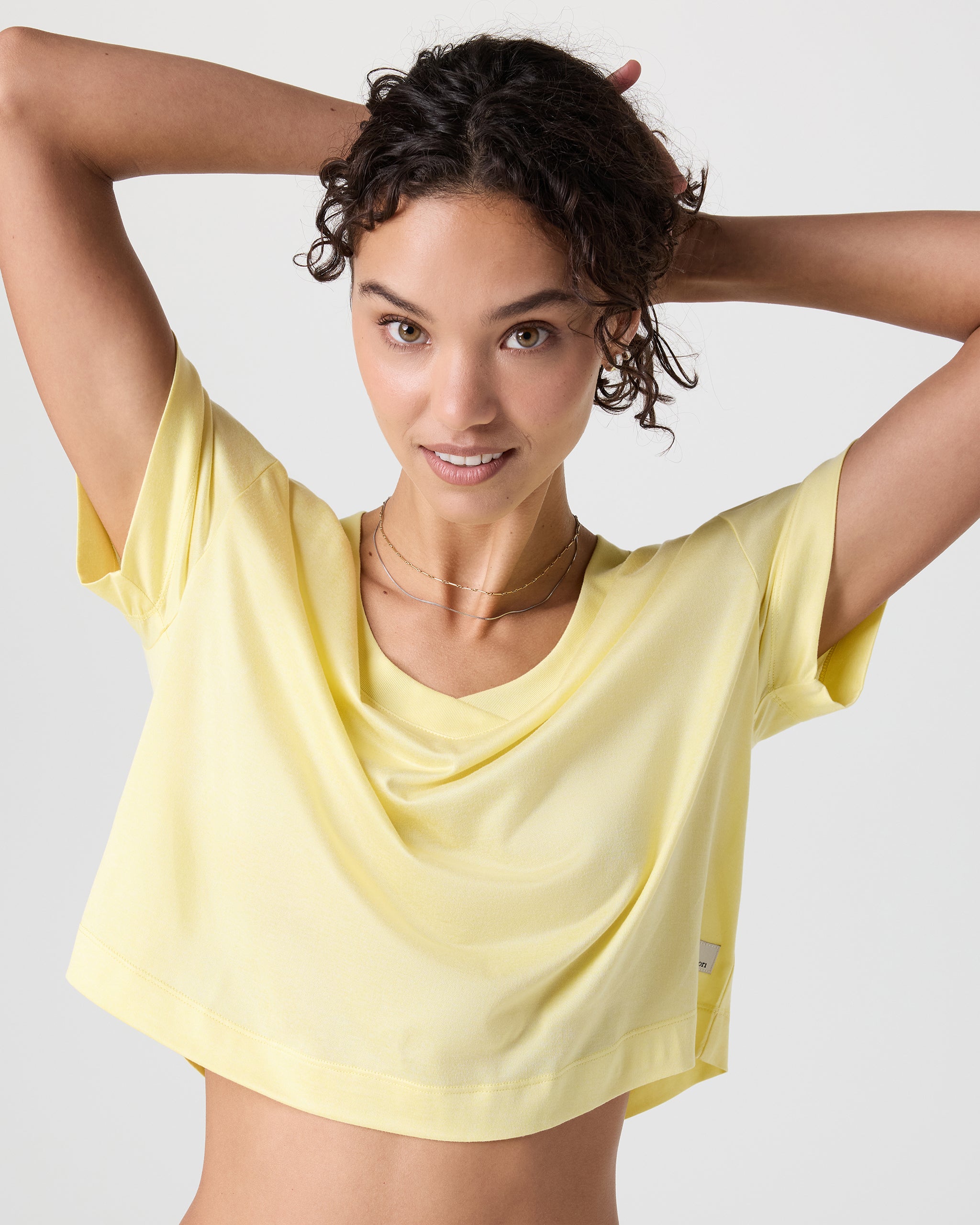 Short Sleeve Energy V-Neck Tee | Sunlight Heather - Image 4