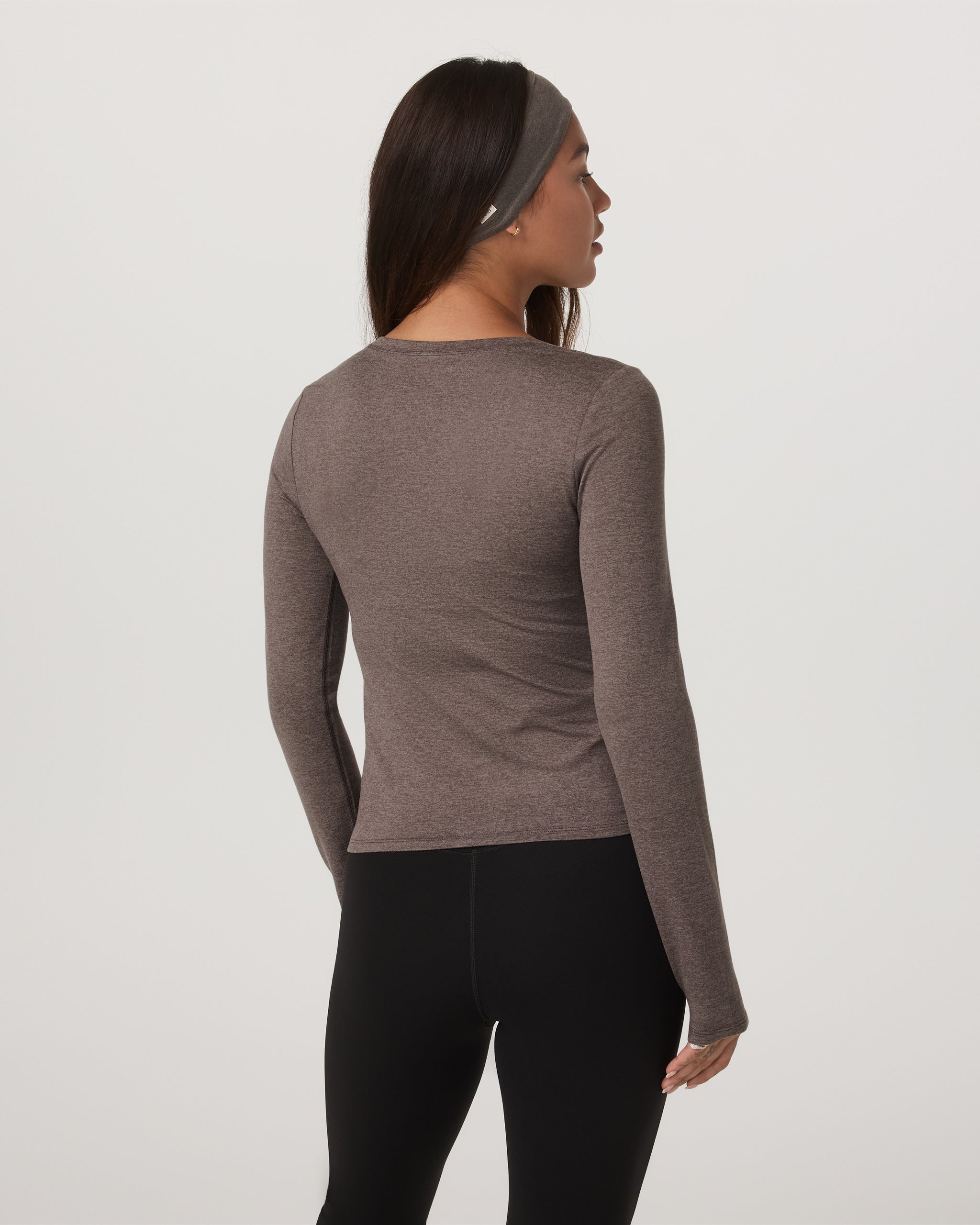 Long Sleeve Halo Essential Scoop | Chia Heather - Image 3